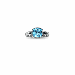 Ασημένιο Δακτυλίδι με Blue Topaz